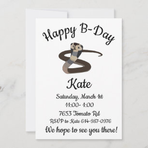 King Cobra Happy B-day Kaart