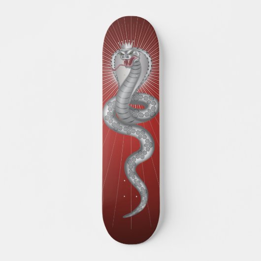 King Cobra - Red Skateboard (Voorkant)