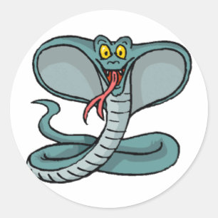 King Cobra Ronde Sticker