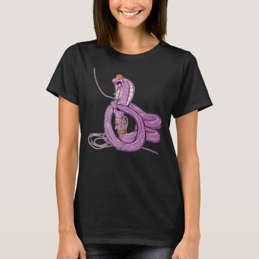 King Cobra Snake Rock Klimmen T-shirt (Voorkant)