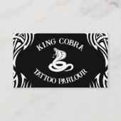 King Cobra Tattoo Parlor Visitekaartje (Voorkant)