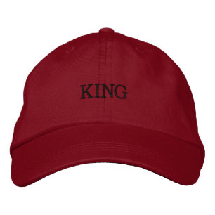 KING Comfortabele Koele Pet-Hoofddeksel voor Manne Geborduurde Pet