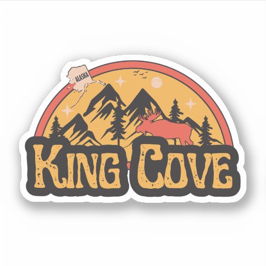 King Cove, Alaska Sticker (Voorkant)