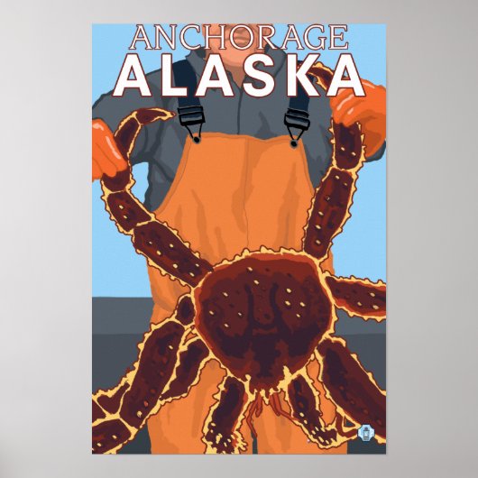 King Crab Fisherman - Anchorage, Alaska Poster (Voorkant)