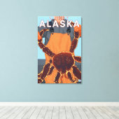 King Crab Fisherman - Curry, Alaska Canvas Afdruk (Insitu (Houten vloer))