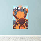 King Crab Fisherman - Dawson, Alaska Canvas Afdruk (Insitu (Houten vloer))