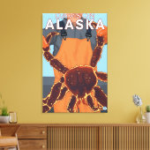 King Crab Fisherman - Dawson, Alaska Canvas Afdruk (Insitu (Woonkamer))