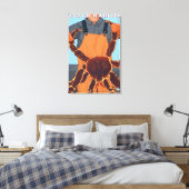 King Crab Fisherman - Dutch Harbour, Alaska Canvas Afdruk (Insitu (Slaapkamer))