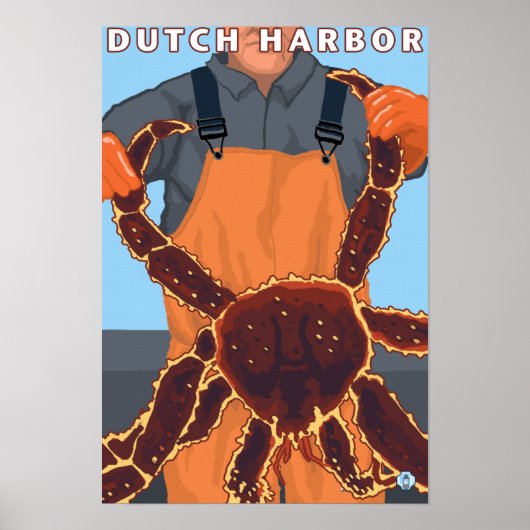 King Crab Fisherman - Dutch Harbour, Alaska Poster (Voorkant)