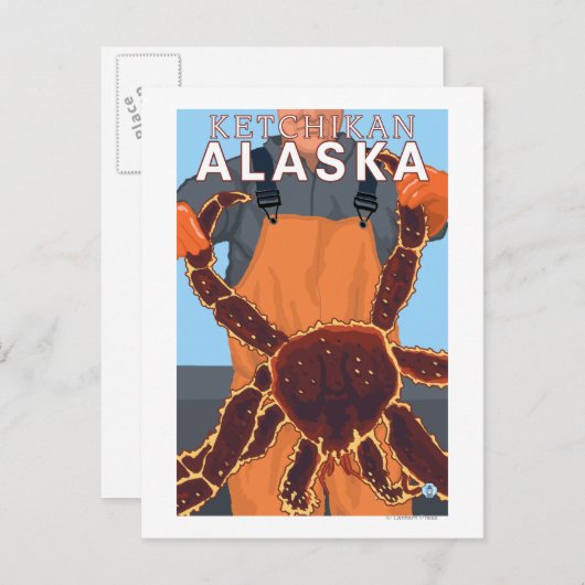 King Crab Fisherman - Ketchikan, Alaska Briefkaart (Voorkant / Achterkant)