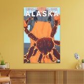 King Crab Fisherman - Nationaal Park Denali Canvas Afdruk (Insitu (Woonkamer))