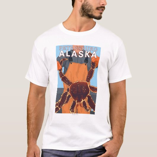 King Crab Fisherman - Petersburg, Alaska T-shirt (Voorkant)