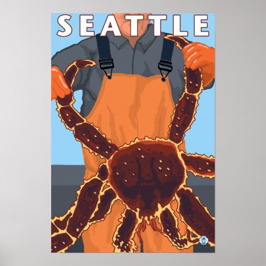 King Crab Fisherman - Seattle, Washington Poster (Voorkant)