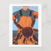 King Crab Fisherman - Washington Briefkaart (Voorkant)