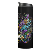 King Crow Kleurrijke Graphic T-Shirt Thermosbeker (Geroteerd rechts)