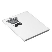 King Crown en Mustache Notitieblok (Schuin)