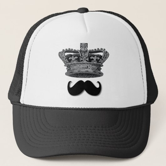 King Crown en Mustache Trucker Pet (Voorkant)