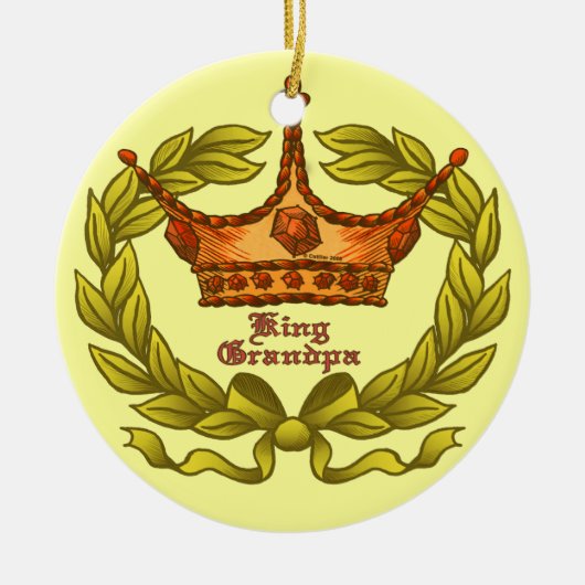 King Crown Grandpa ornament (Voorkant)