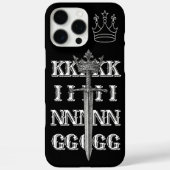 KING Crown Line Art black  Phone Case   (Achterkant)