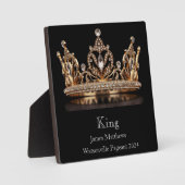 King Crown Pageant Plaque Fotoplaat (Voorkant)