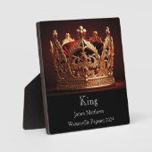 King Crown Pageant Plaque Fotoplaat (Voorkant)