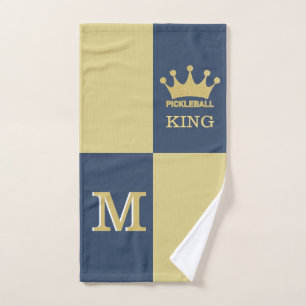 King Crown Pickleball 3D Monogram Handdoek