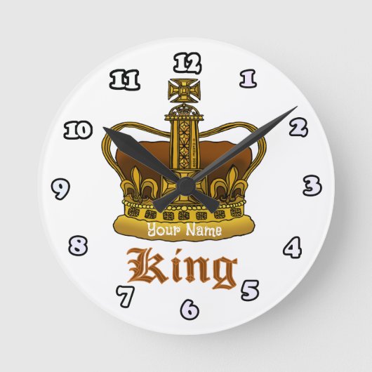 King Crown Ronde Klok (Voorkant)