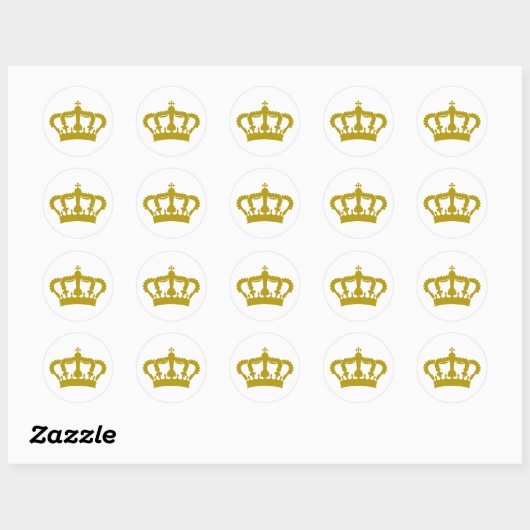 King Crown Ronde Sticker (Vel)