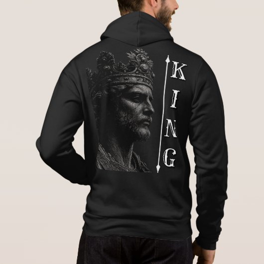 KING – Crown Sketch Sweatshirt | Bold and Regal (Achterkant)
