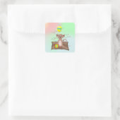 King Cub Vierkante Sticker (Tas)