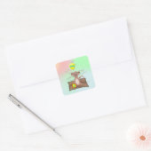 King Cub Vierkante Sticker (Envelop)