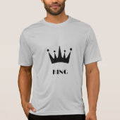 King Custom Text Black Crown Afbeelding Mannen T-shirt (Voorkant)
