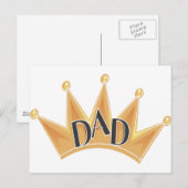 King Dad Briefkaart (Voorkant / Achterkant)