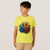 King Dad Crown Graffiti gekroond met liefde en tro T-shirt (Voorkant volledig)