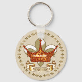 King Dad Royal Crown douanenaam Sleutelhanger (Voorkant)
