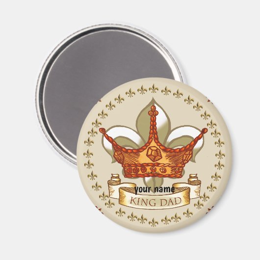 King Dad Royal Crown magneet (Voorkant / Achterkant)