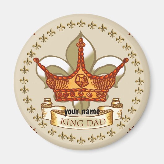 King Dad Royal Crown magneet (Voorkant)