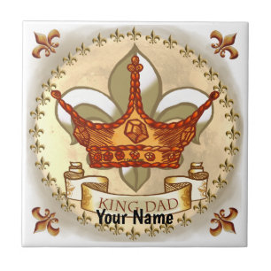 King Dad Royal Crown Tegeltje