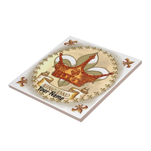 King Dad Royal Crown Tegeltje (Zijkant)