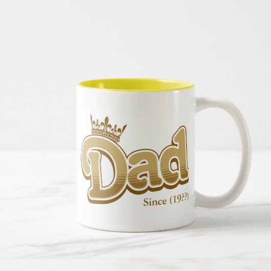 King Dad Tweekleurige Koffiemok (Rechts)