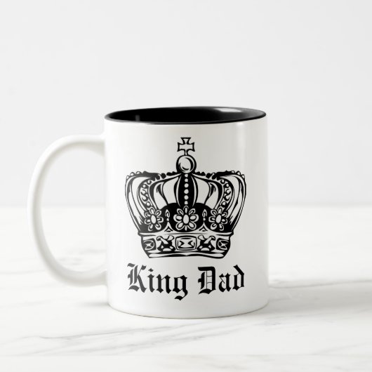King Dad Tweekleurige Koffiemok (Links)