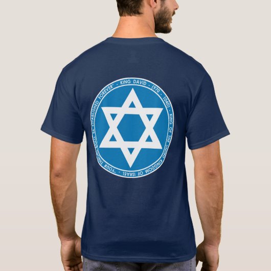 King David Blue & White Seal Shirt (Achterkant)
