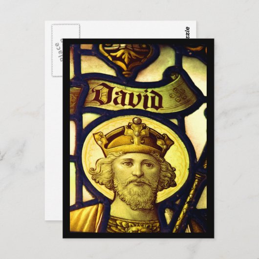 King David Briefkaart (Voorkant / Achterkant)