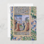 King David coveting Bathsheba Briefkaart (Voorkant / Achterkant)