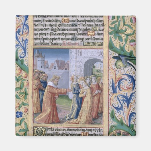King David coveting Bathsheba Magneet (Voorkant)