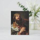 "King David die de Harp speelt" Briefkaart (Staand voorkant)