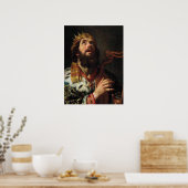 "King David die de Harp speelt" Poster (Keuken)