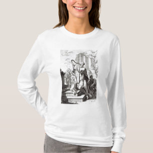 King David die de Lyre speelt T-shirt