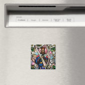 King David Glas in lood Art Magneet (Insitu (Vaatwasser))