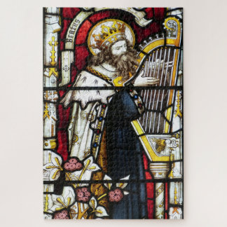 King David Glas in lood Window Jigzaag Puzzle Legpuzzel